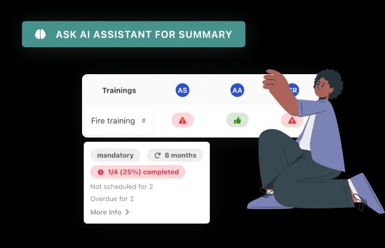 Lief AI assistant and training features